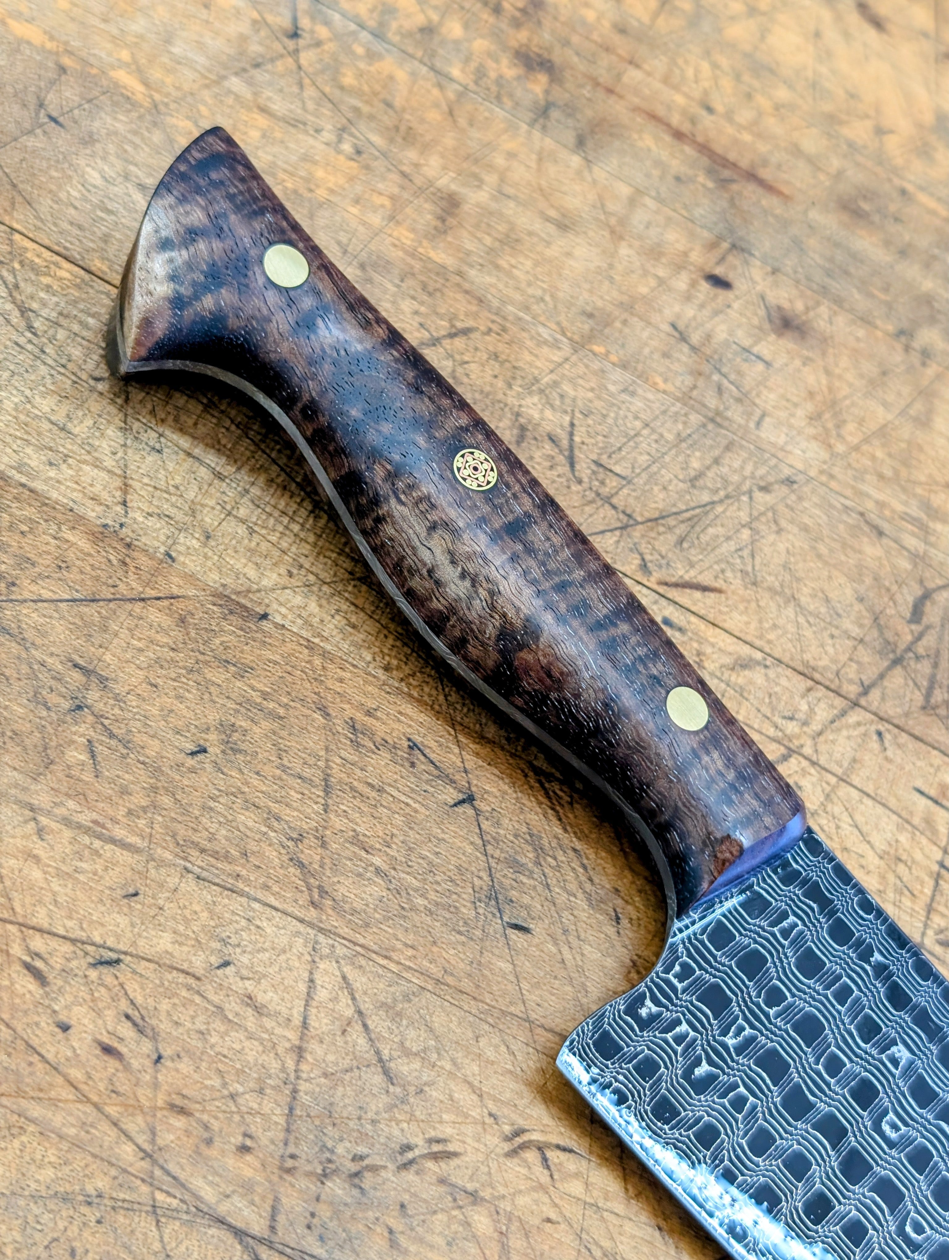 Premium 260mm Gyuto Chef Knife with Reptile Pattern - Custom Handmade Kitchen Knife for Professional Chefs & Home Cooking - Perfect for Slicing, Dicing & Meat Cutting
