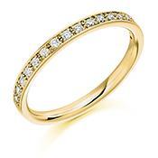 0.25ct Diamond Eternity Band Ring - 1/2 Carat Round Brilliant Grain Set Wedding Band for Women, Perfect for Anniversary, Engagement & Bridal Jewelry Gifts
