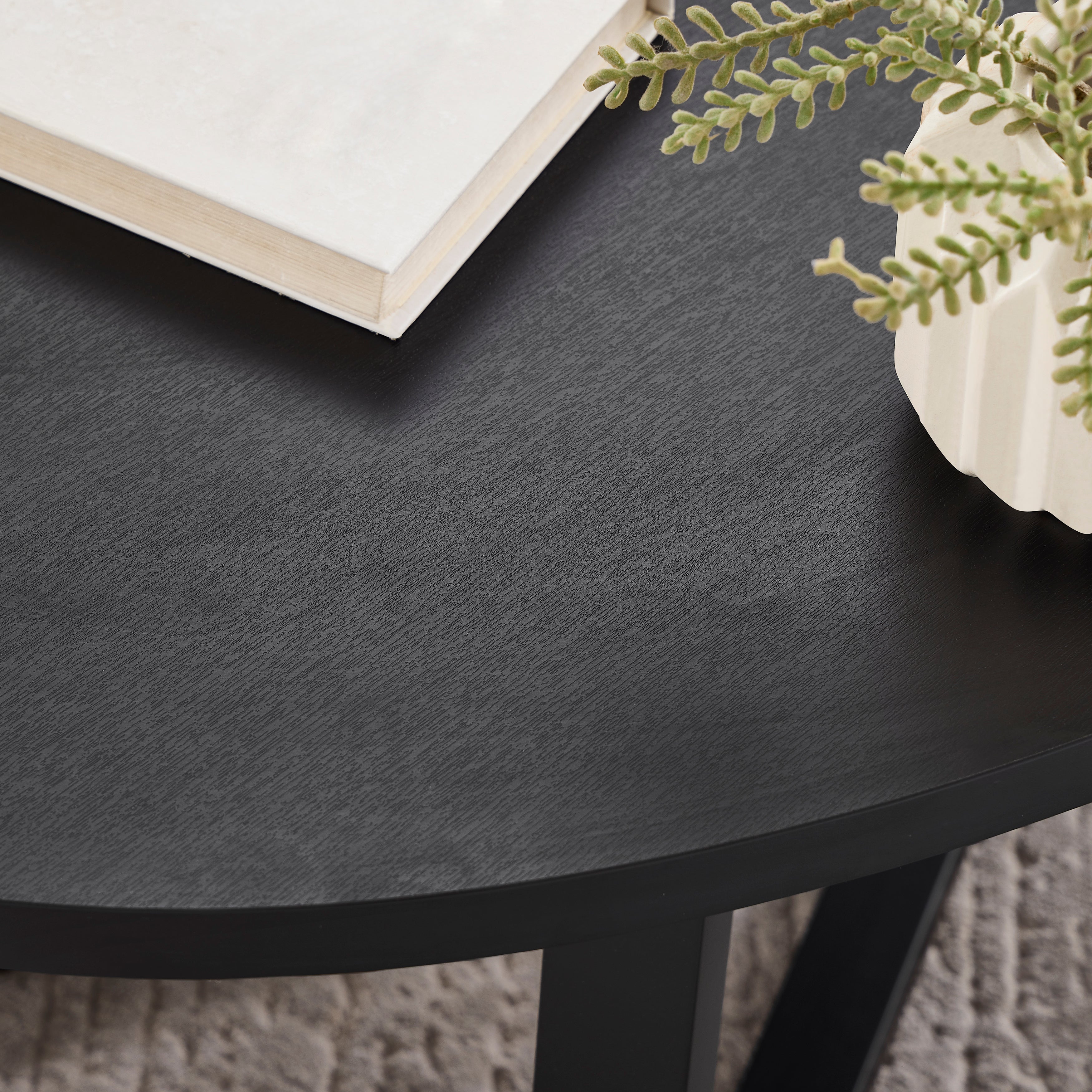 Modern Harmony Wood Oval End Table - Roundhill Furniture - Stylish & Functional Living Room Accent Table for Home Decor