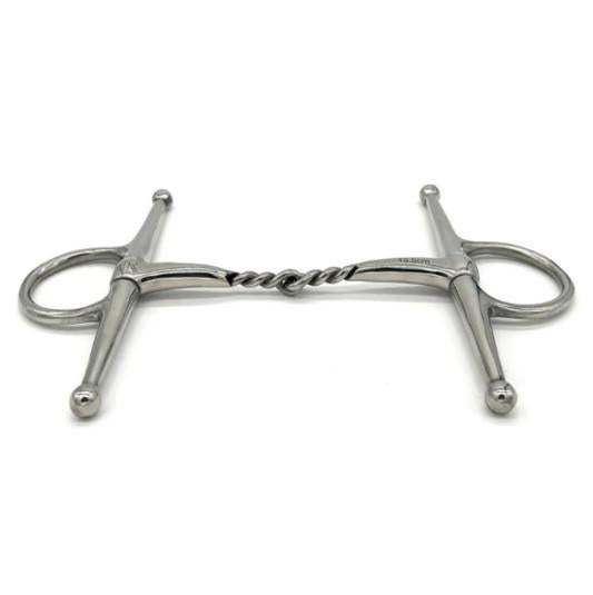 AJR Mid Twist Full Cheek Bit - English Horse Riding Snaffle Bit for Training & Dressage - Perfect for English Equestrian, Hunter Jumper & Dressage Riding