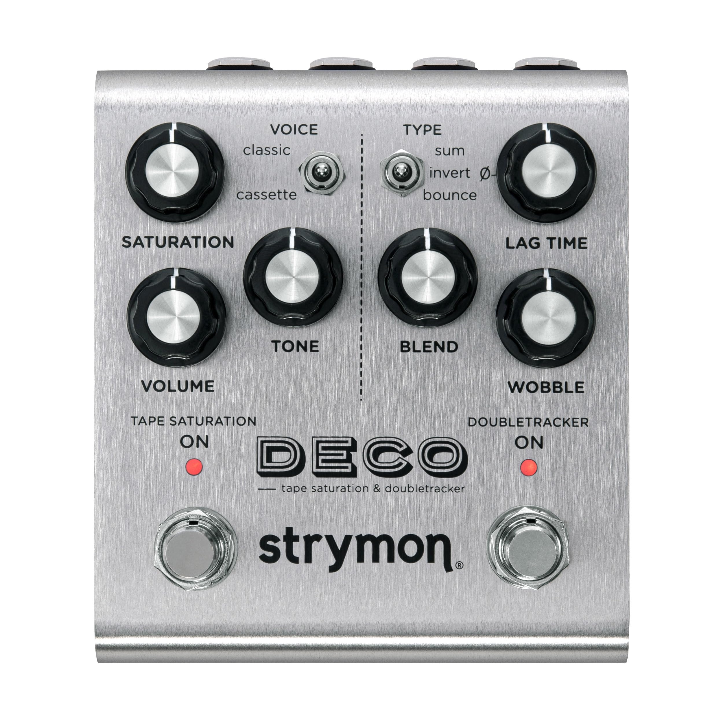 Strymon Deco V2 Tape Saturation & Doubletracker Guitar Effects Pedal - For Electric/Acoustic Guitars, Synths, Vocals, Keyboards | Studio Recording & Live Performance Effects Processor
