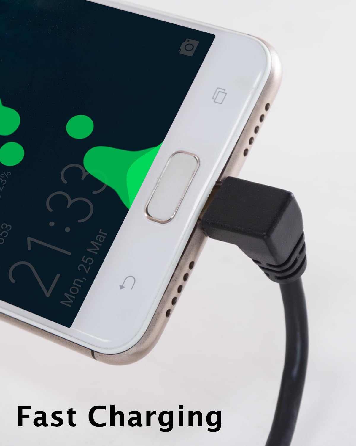 5Ft 90 Degree Right Angle USB C Cable - USB A 3.0 to USB C 3.1 Fast Charging Cable (1.5M/5ft) for iPhone 15, Samsung Galaxy, iPad, MacBook, Nintendo Switch, PS5 & More - Perfect for Gaming, Travel & Tight Spaces
