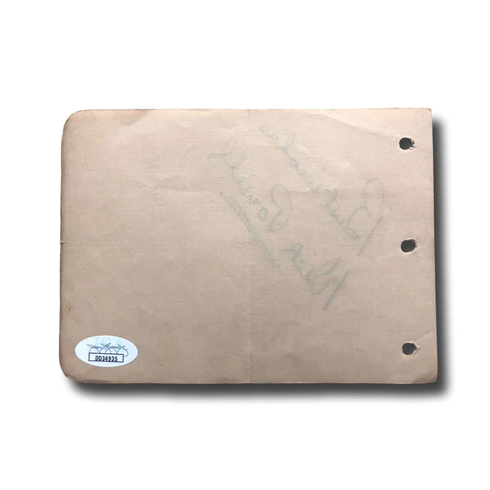 Dick Powell Hand Signed Album Page Cut with JSA COA - Authentic Autograph of Conqueror Actor - Perfect for Collectors, Fans, and Memorabilia Displays