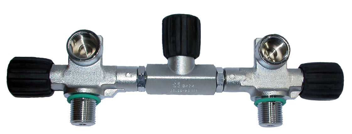 Beaver 232 Bar Twin 7 Manifold with M26 Thread & M25X2 EN1441 - High-Pressure Gas Regulator for Industrial and Medical Oxygen Systems