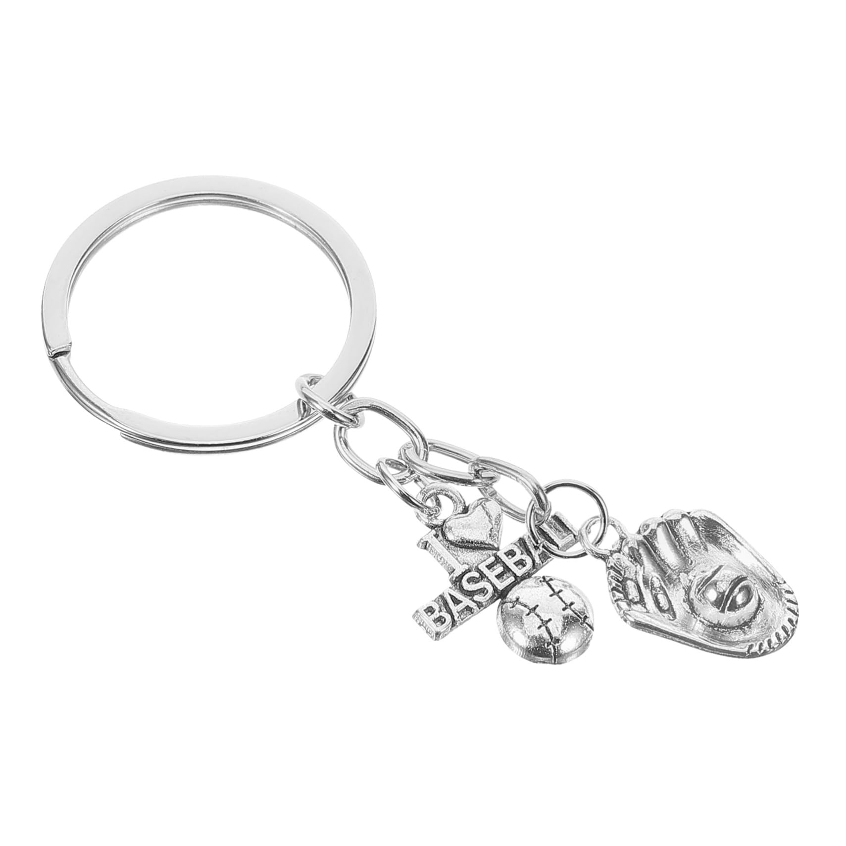 SUPVOX 5 Pack Baseball Keychain Set - Softball Key Ring, Sports Keychain Accessories for Women - Perfect for Backpacks, Bags & Key Holders - Great Baseball Decor Gift for Female Fans & Players