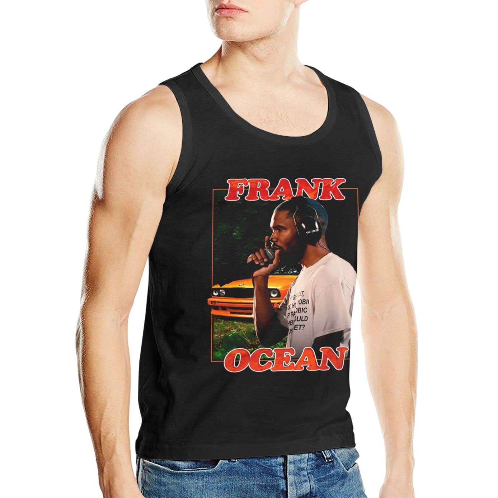 **DanaJLessard Men's Cotton Sleeveless Tank Top - Breathable Summer Shirt for Gym, Running & Casual Wear - Black**
