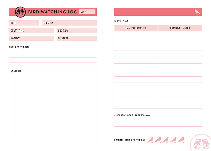The Bird Watcher's Journal - Premium Bird Watching Notebook for Nature Enthusiasts - Perfect for Field Observations & Bird Identification