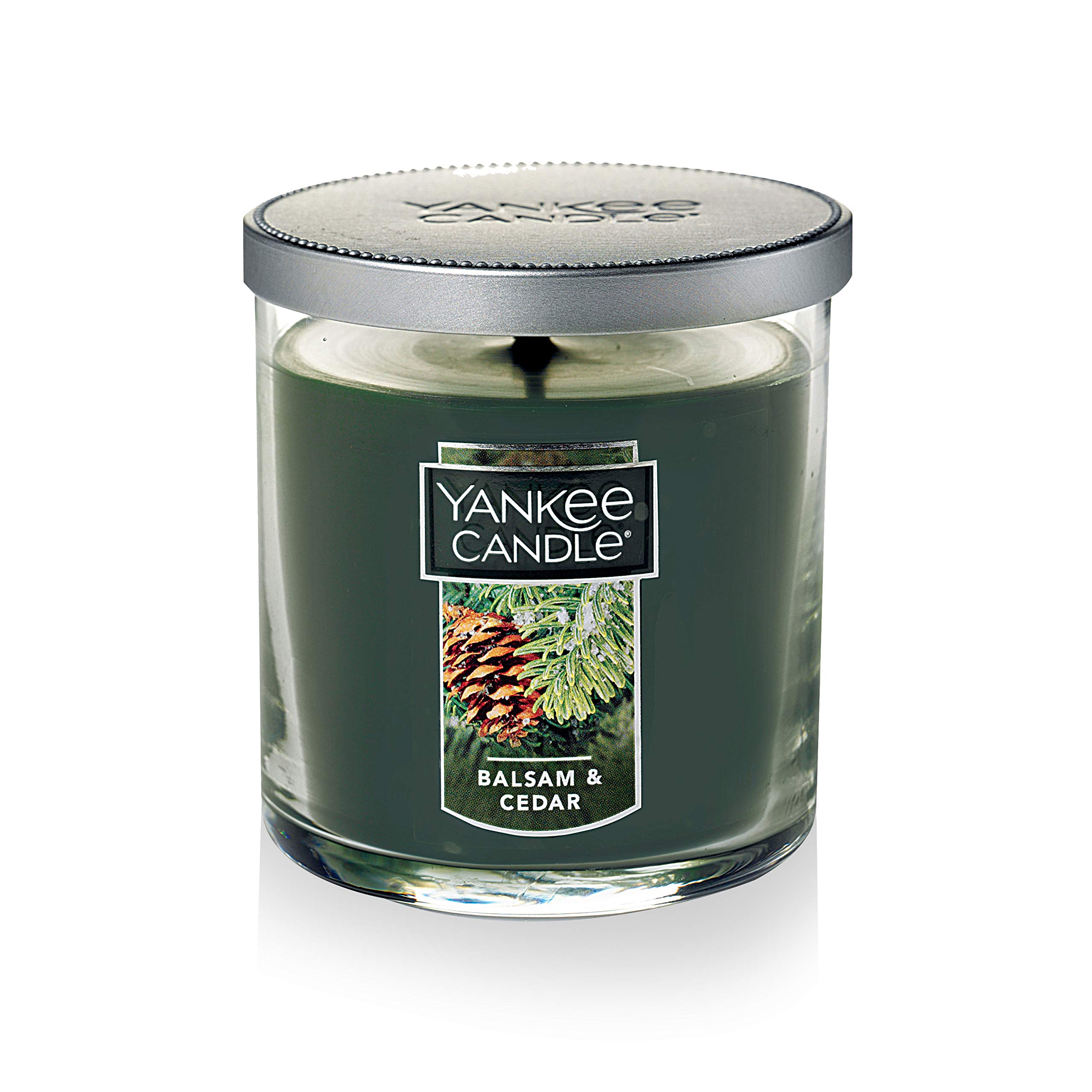 Yankee Candle Balsam & Cedar Scented Candle - 7oz Small Tumbler with Single Wick, 35+ Hours Burn Time - Perfect for Home Decor, Relaxation & Holiday Gifts