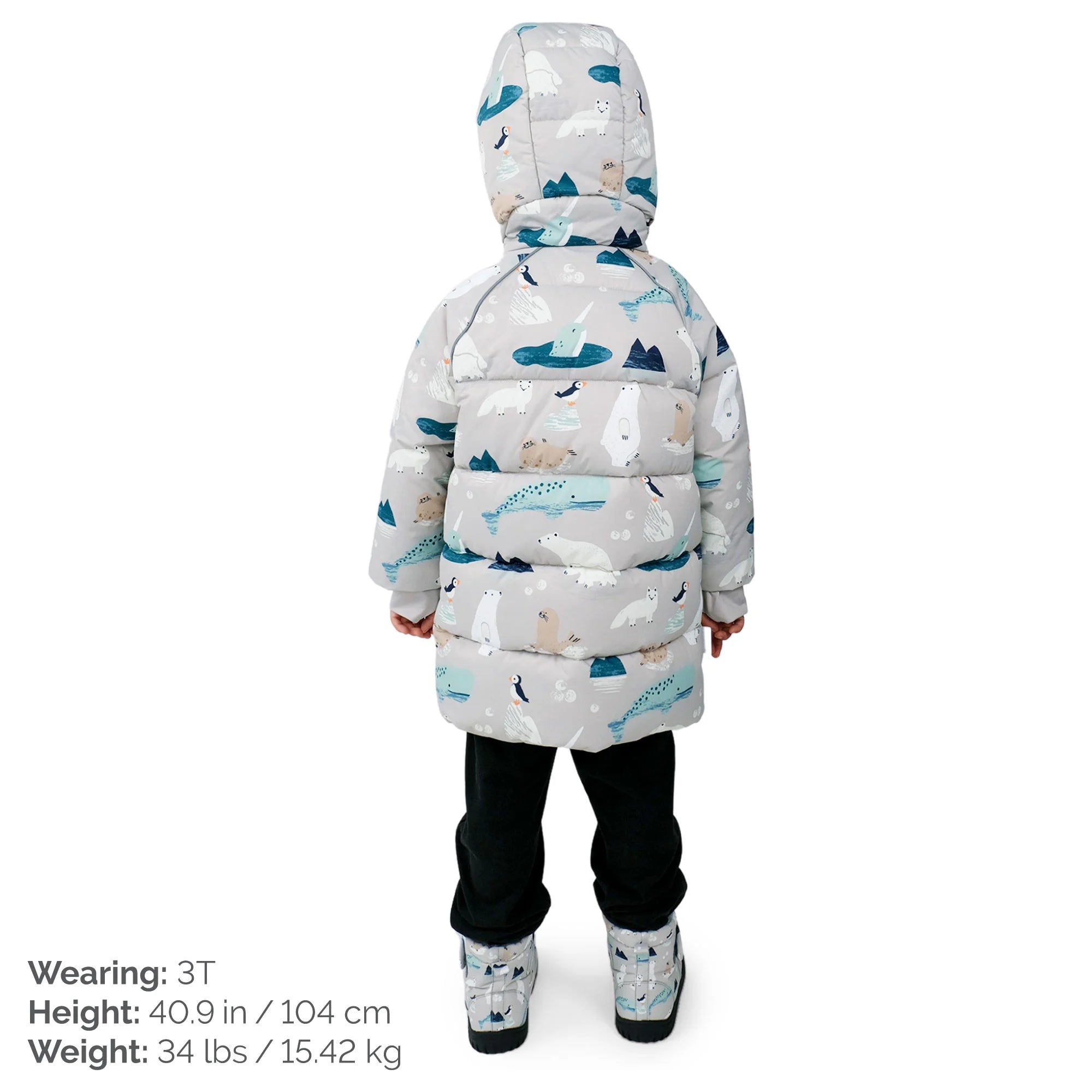 Jan & Jul Polar Pals Toasty Dry Puffy Coat - Kids' Waterproof Winter Jacket for Boys & Girls - Perfect for Snow Play, Skiing & Cold Weather Adventures