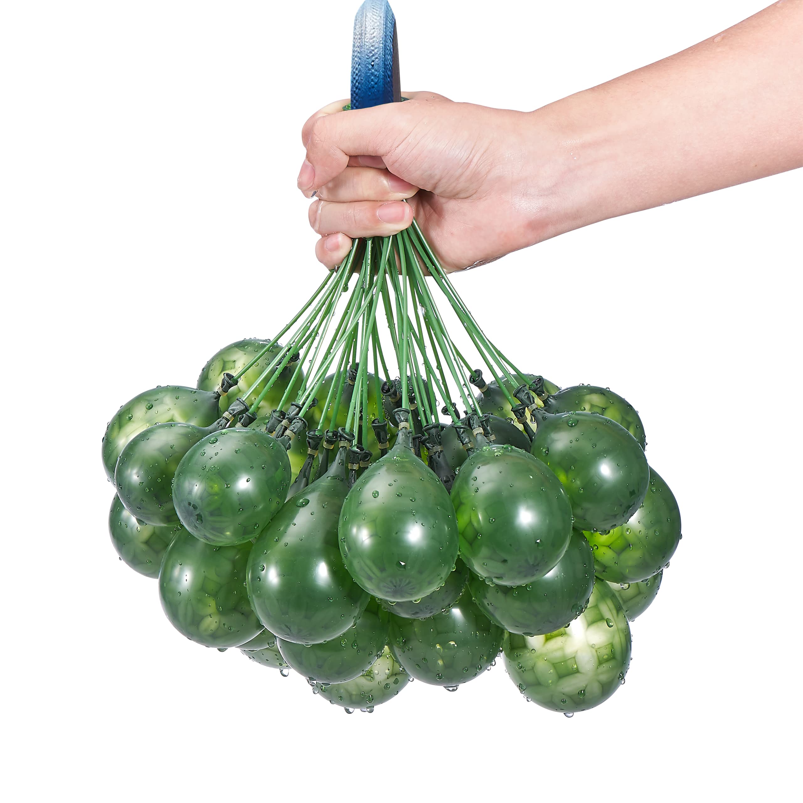 Rapid-Filling Water Balloons 6 Pack (210 Balloons) - Grenade-Colored, Fun for Summer Parties, Outdoor Games & Kids Activities