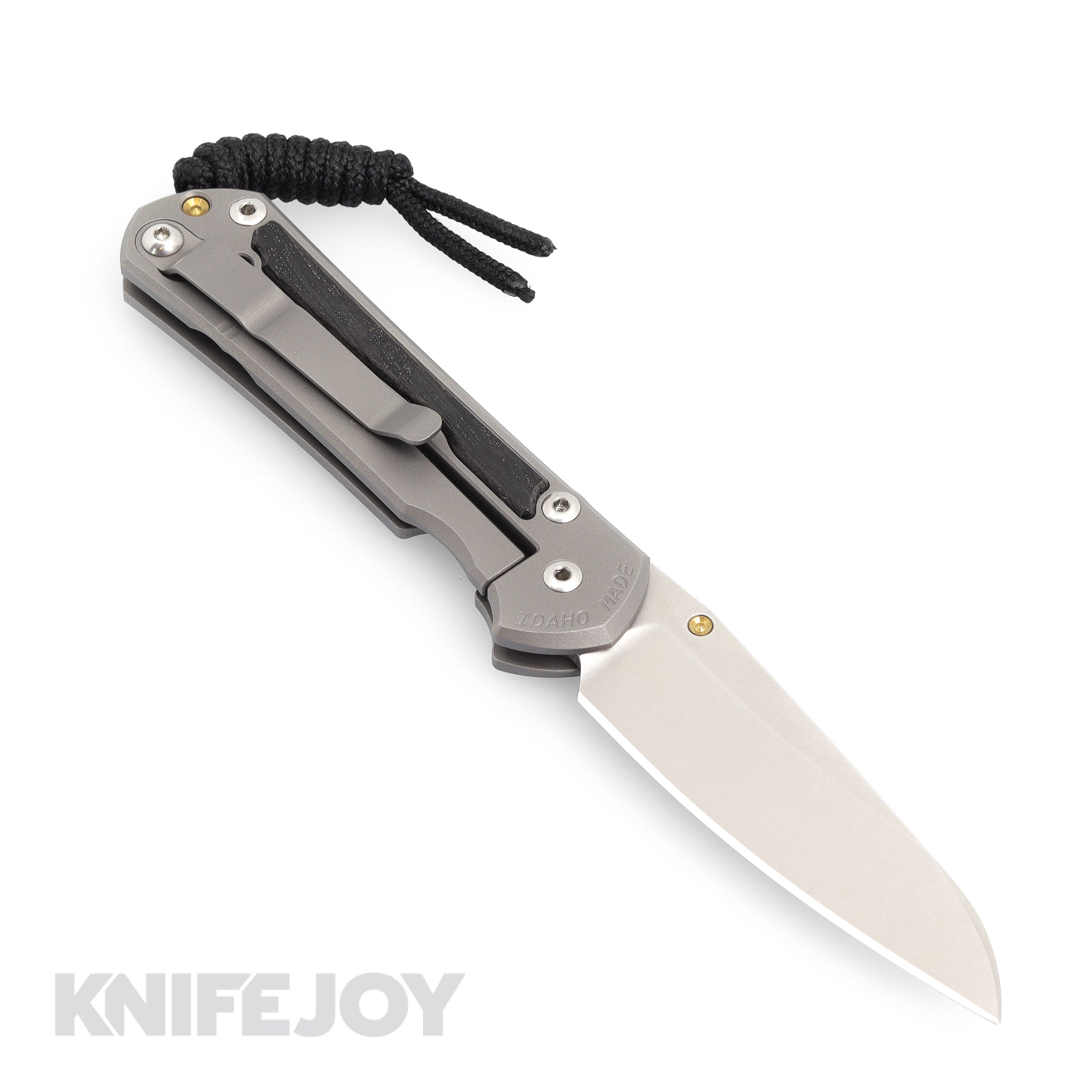 Chris Reeve Knives Small Sebenza 31 Insingo Folding Knife - Magnacut Blade, Bog Oak Inlay & Titanium Handles - EDC Pocket Knife for Outdoor, Camping & Everyday Carry