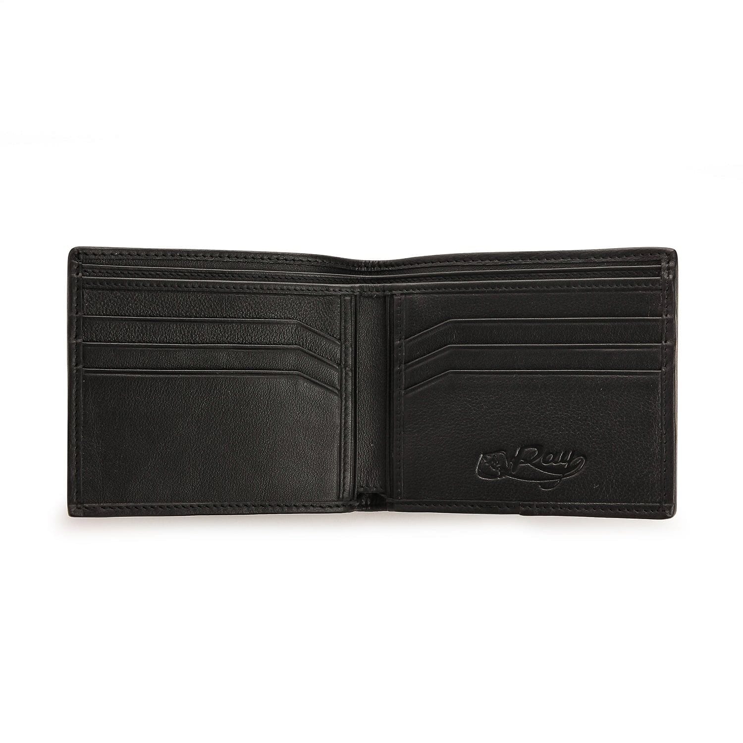 Premium Black Stingray Leather Wallet for Men - Slim RFID Blocking Bifold Wallet with Money Clip - Perfect for Business, Travel & Everyday Carry
