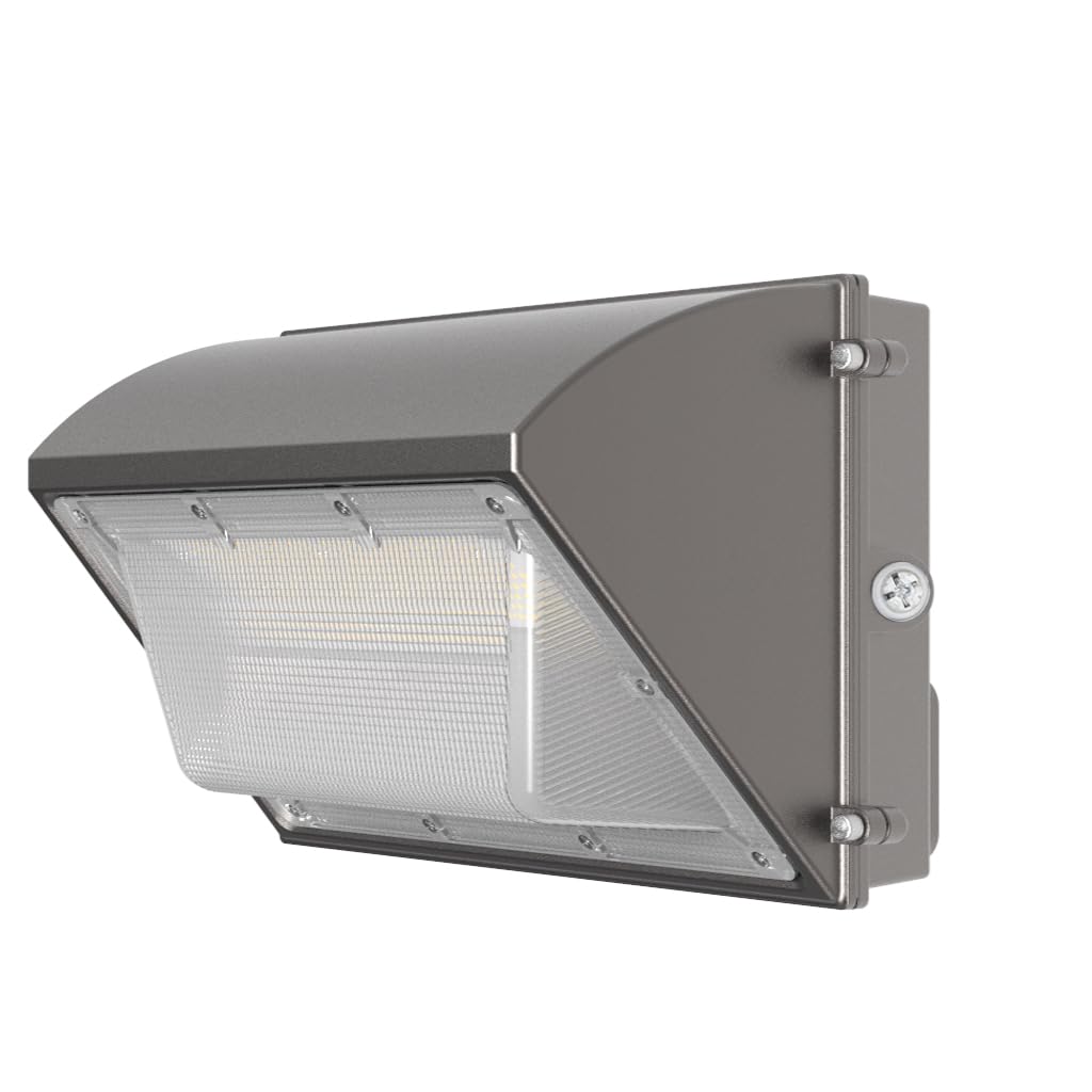150W LED Wall Pack Light, 5000K Daylight White, 18000 Lumens, IP65 Waterproof Outdoor Security Light, Dusk to Dawn Sensor, 600-800W HPS Equivalent, 110-277V Wide Voltage, Energy Saving Industrial Lighting - Perfect for Warehouses, Factories, Parking Lots and Building Exteriors
