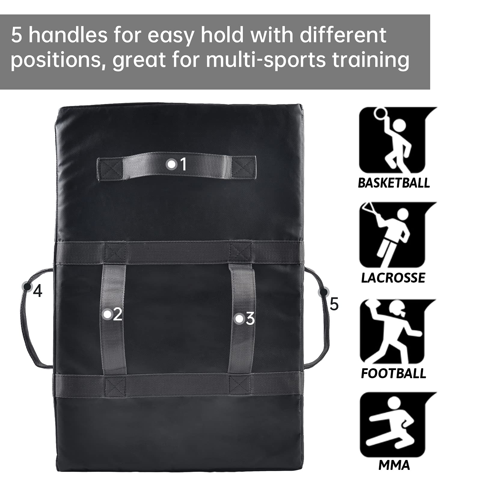 Kapler MMA Kick Pads - Heavy Duty Training Pads for Boxing, Football, Basketball, Hockey & Lacrosse | Martial Arts Equipment for Sparring & Combat Sports Practice