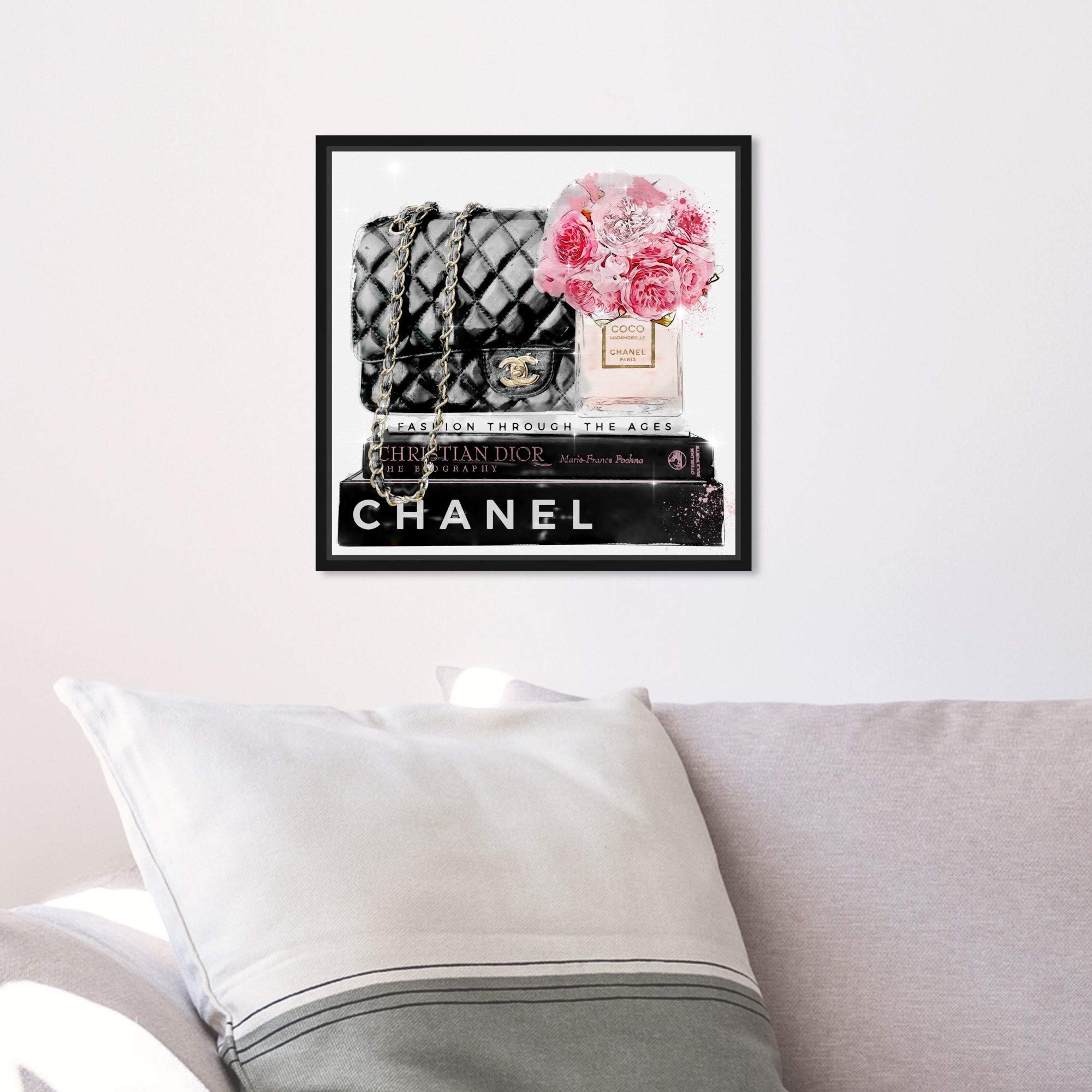 Elegant Essentials Paris Fashion Wall Art Canvas Print - 12x12 Inch Handbag Home Decor by Oliver Gal Artist Co. | Perfect for Living Room, Bedroom & Office Decor