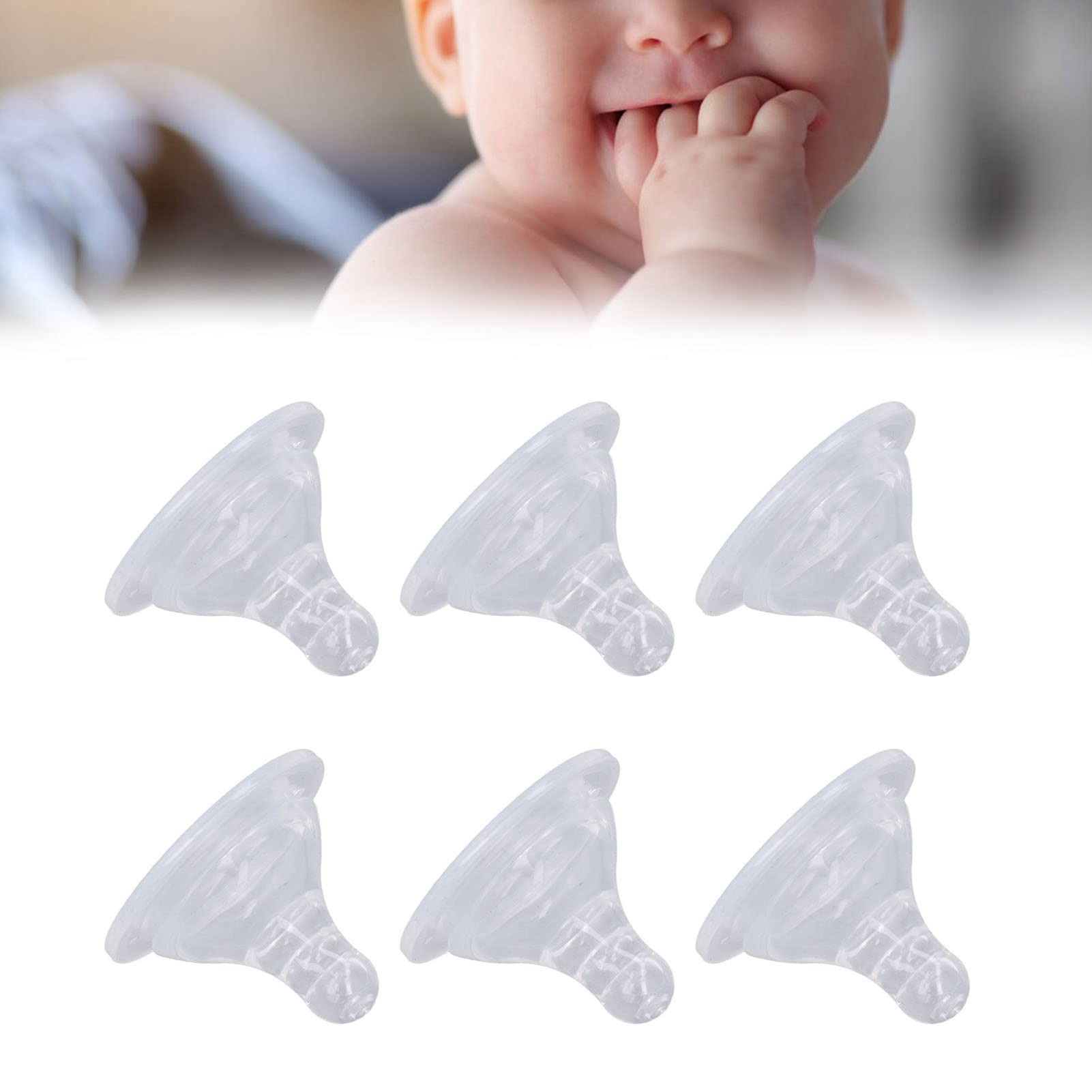 DUSC Wide Mouth Silicone Baby Feeding Nipples - 10 Pack Dishwasher Safe Replacement Nipples for Newborns & Infants - Perfect for Bottles, Breast Pumps, and Baby Feeding Essentials