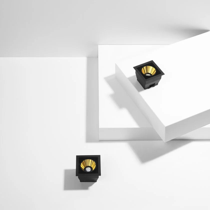 Black Foster Micro Recessed LED Downlight - Energy Efficient Recessed Lighting for Home, Kitchen, Bathroom & Office Ceiling Installation