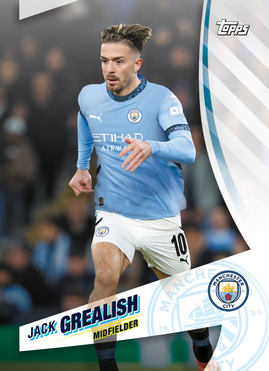 Topps Blue Moon Manchester City 2024/25 Hobby Box - Soccer Trading Cards Collection for Fans & Collectors - Perfect for Gifts, Display, and Investment