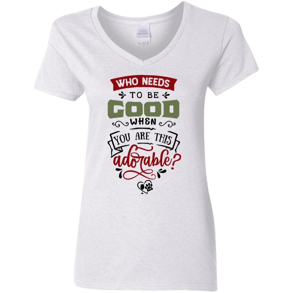 WineyBitches.Co Women's 5.3 oz V-Neck T-Shirt - Soft Cotton Casual Tee for Everyday Wear, Girls Night Out & Wine Tasting Events