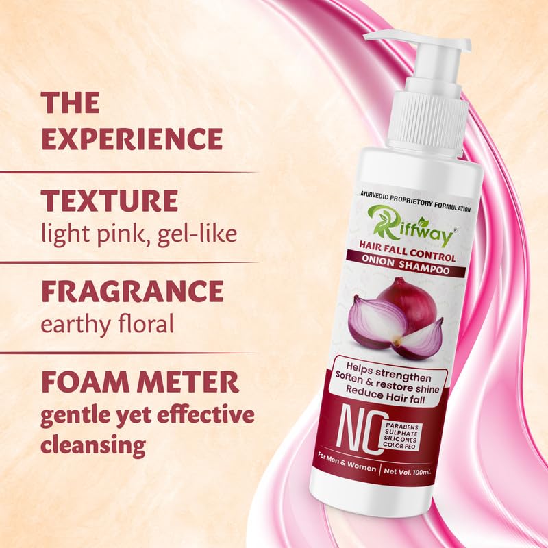 Fasczo Onion Hair Growth Shampoo for Men & Women - Strengthens Hair, Reduces Hair Fall & Adds Shine | Sulfate-Free, Natural Ingredients for Thicker, Healthier Hair | Perfect for Daily Use & Scalp Care