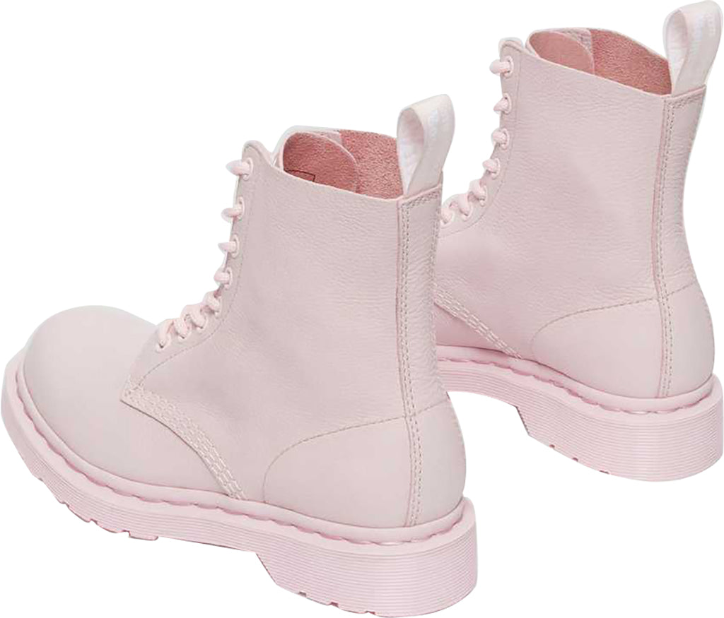 Dr. Martens 1460 Pascal Mono Virginia Leather Boots for Women - Classic 8-Eye Ankle Boots for Everyday Wear & Fashion Outfits