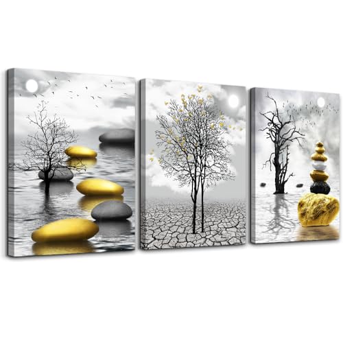 Yellow Abstract Wall Pictures
