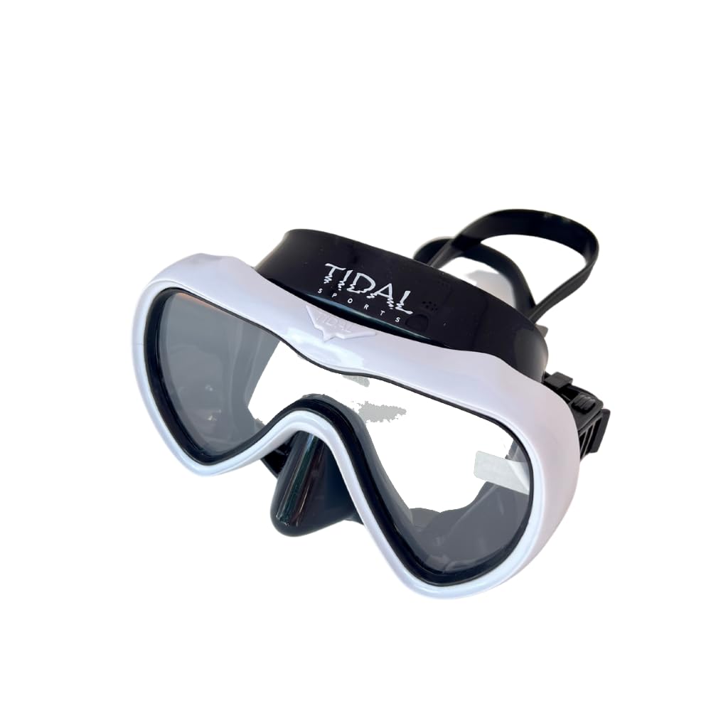 Premium Anti-Fog Scuba Diving Mask - Wide Angle Tempered Glass Single Lens Snorkeling Mask for Adults - Ideal for Scuba Diving, Free Diving, Snorkeling & Swimming - Perfect for Ocean Adventures, Beach Vacations & Underwater Photography