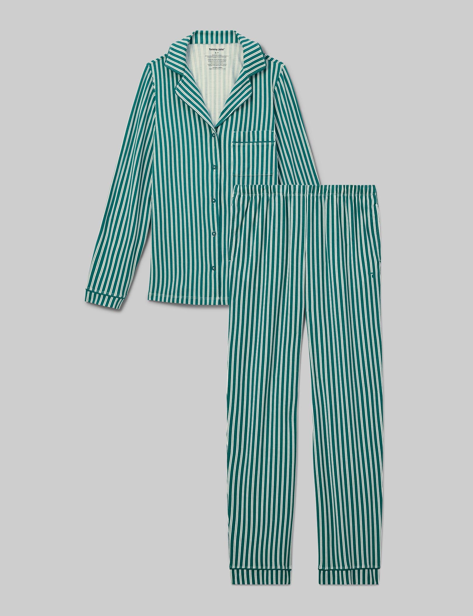 Cozy Women's Long Sleeve Pajama Set - Soft Sleepwear Loungewear for Relaxing at Home & Bedtime Comfort