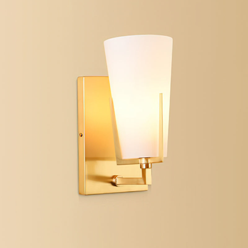 Modern Cone Wall Light Fixture - Sleek Indoor/Outdoor Sconce for Living Room, Bedroom, Patio & Garden - Energy Efficient LED Wall Lamp for Home Decor