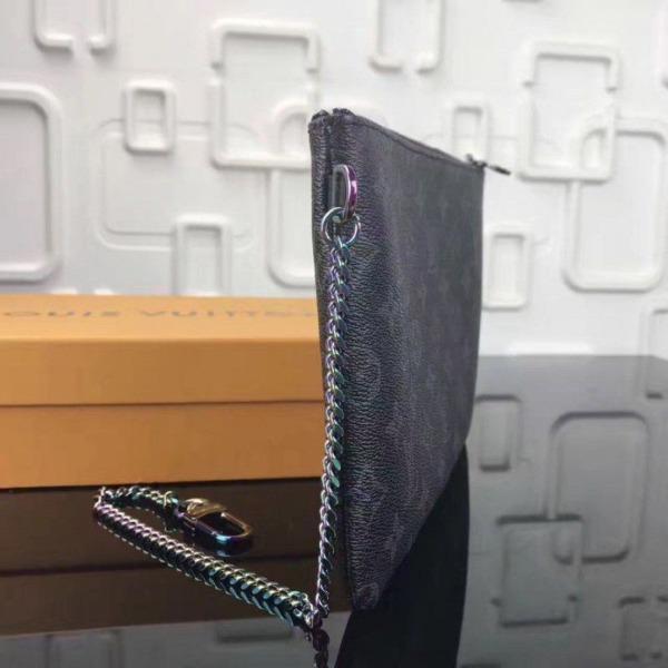 LV Monogram Eclipse iPad Pouch Case - Slim & Stylish Protective Sleeve for iPad Pro/Air/Mini - Perfect for Work, Travel & Everyday Use