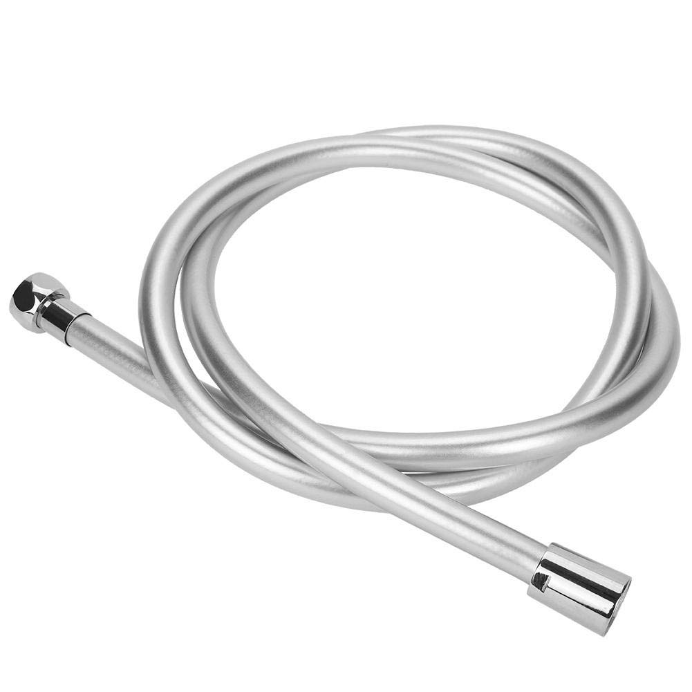 Flexible Shower Hose 59in Silver PVC Tube for Bathroom & Spa