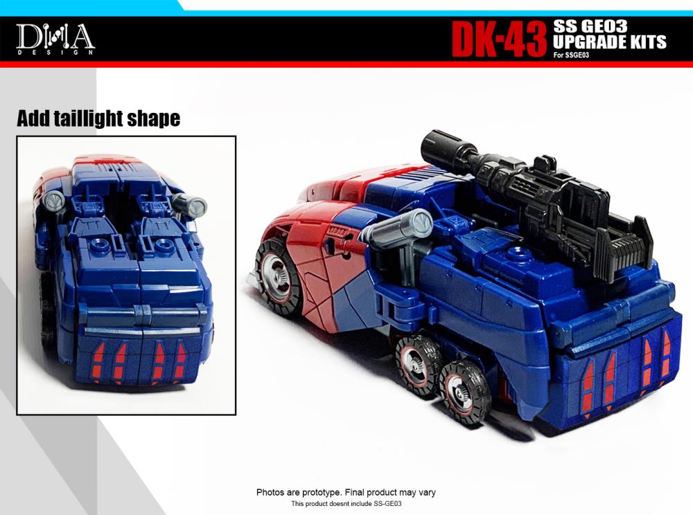 DNA Design DK 43 Upgrade Kit for SS GE03 Gamer Edition Optimus WFC - Transformers Action Figure Accessories for Collectors & Display Enhancement