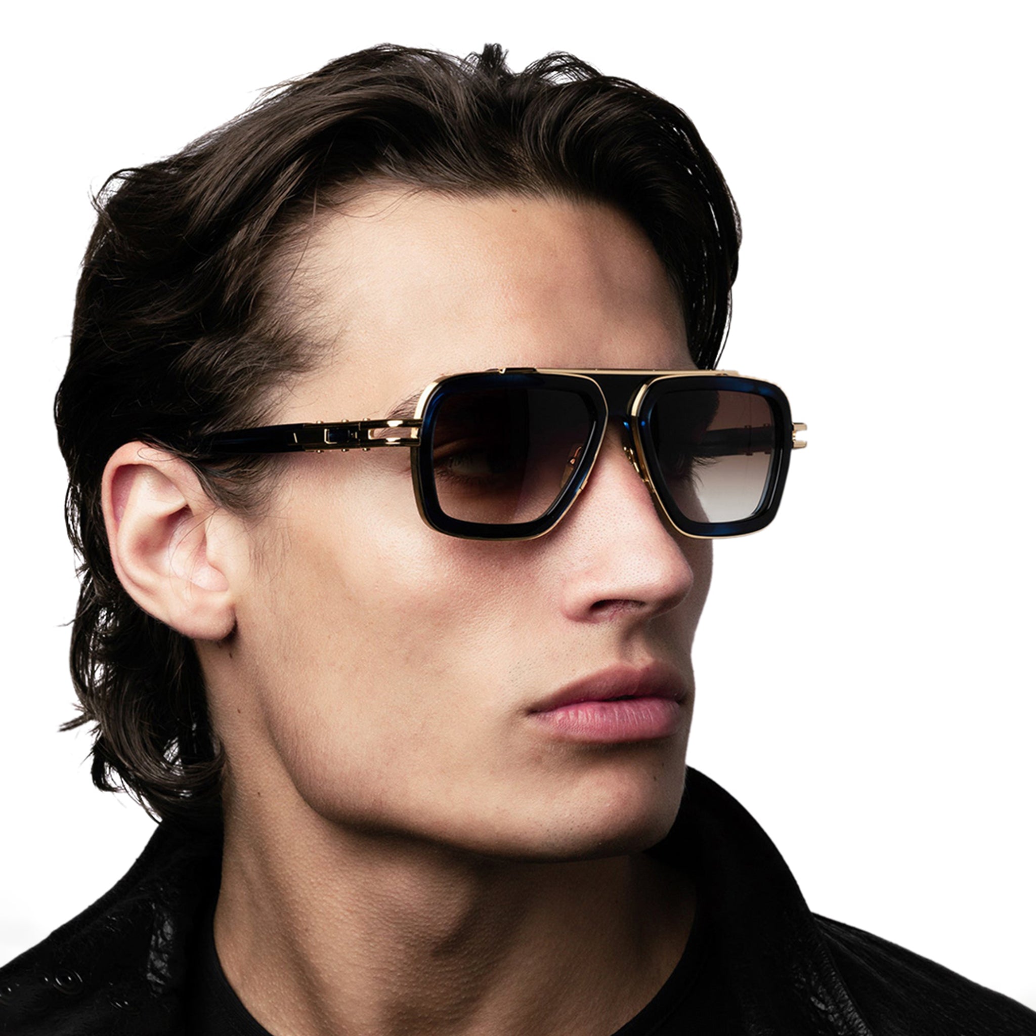 Dita LXN EVO DTS403 A 01 Black Yellow Gold Sunglasses - Premium Luxury Sunglasses for Men & Women - Perfect for Outdoor Activities, Driving & Fashion Statement