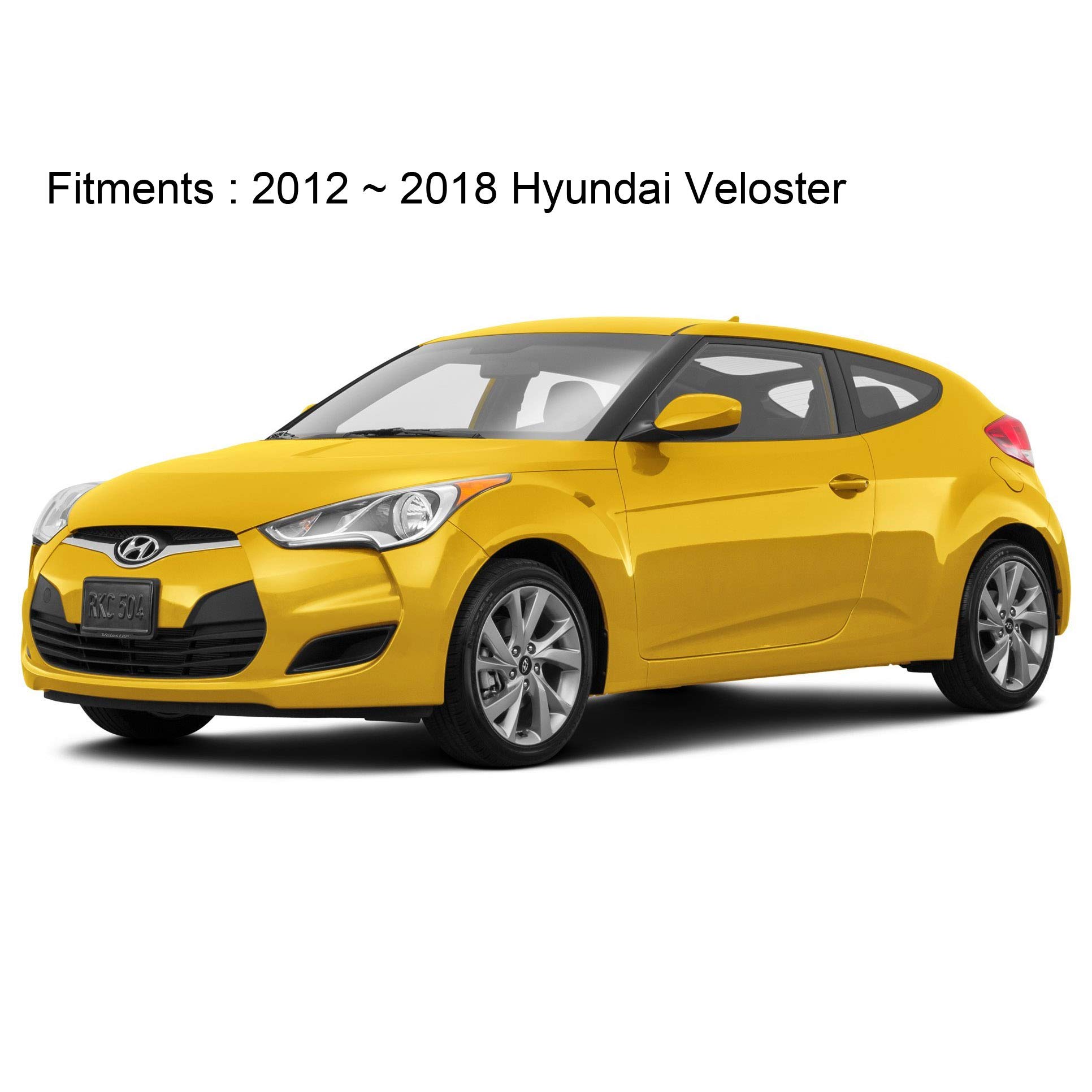 SAFE Chrome Hood Guards Bonnet Protector for 2012-2018 Hyundai Veloster - Durable Car Front End Protection Against Road Debris & Rocks (Perfect for Off-Roading & Highway Driving)