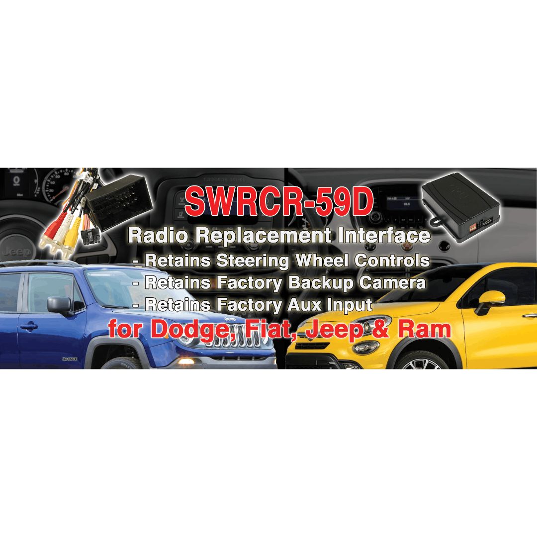 Crux SWRCR 59D Radio Replacement with Steering Wheel Control Retention for Dodge Ram Trucks - Perfect for Upgrading Your 2009-2018 Ram 1500/2500/3500 Factory Stereo System