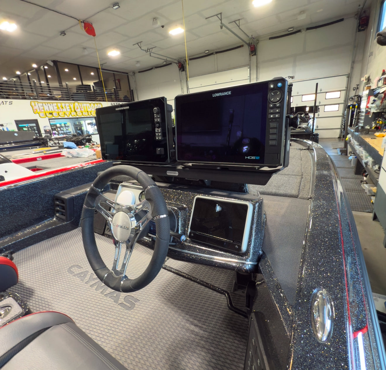 H.O.E Dual Console Mount System for Caymas CX19 CX20 CX21 2025 - Perfect for Boat Fishing & Marine Navigation