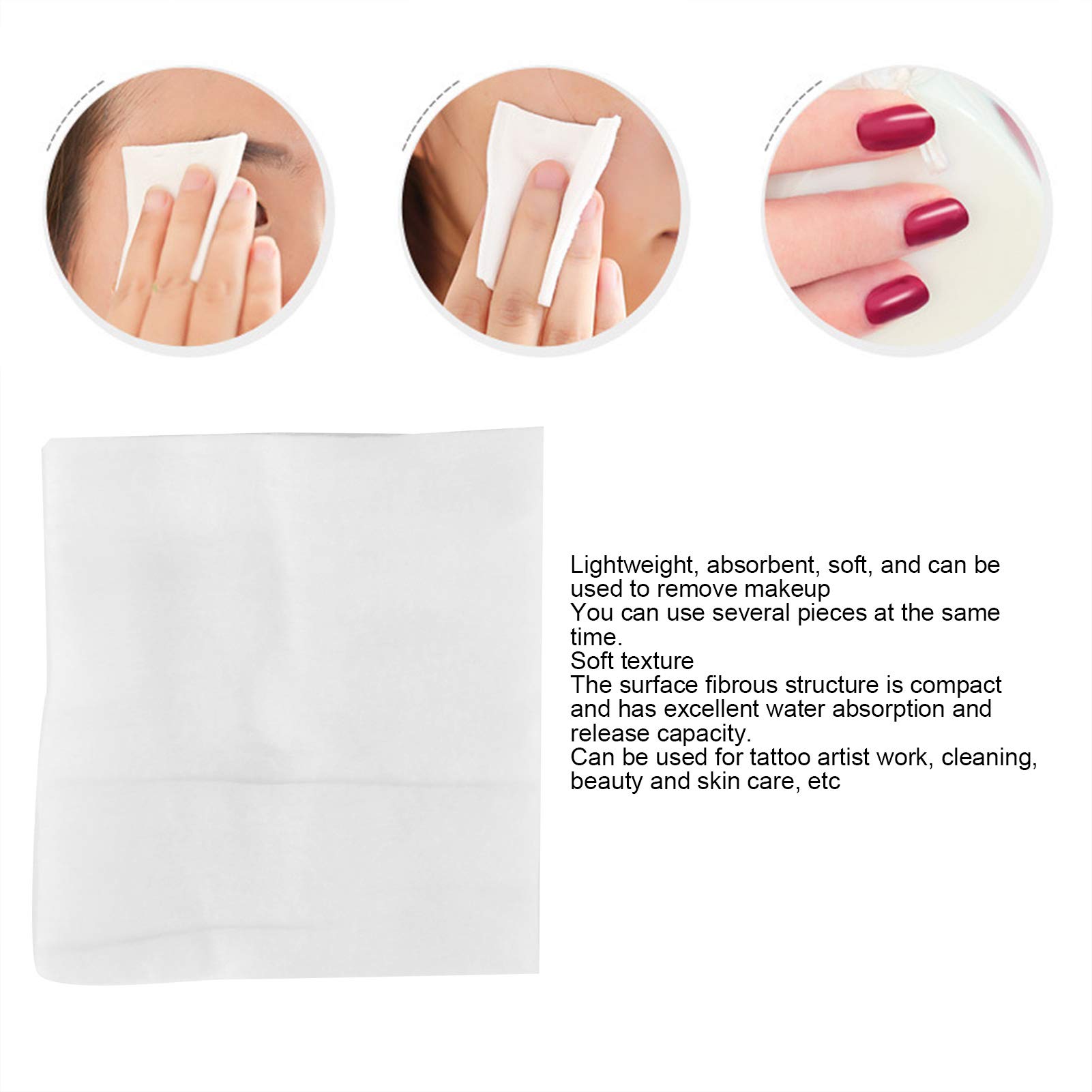 Soft & Thick 500-Piece Absorbent Cosmetic Cotton Pads for Makeup Removal & Skincare | Gentle Facial Cleansing & Toner Application | Hypoallergenic Beauty Tools
