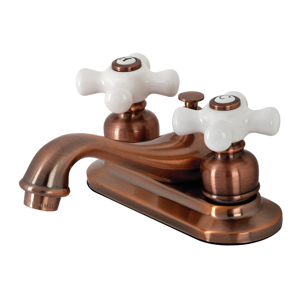 Kingston Brass KB601PX Restoration 4-Inch Centerset Bathroom Faucet - Chrome Finish for Vanity Sink, Perfect for Bathroom Remodeling and Home Upgrade