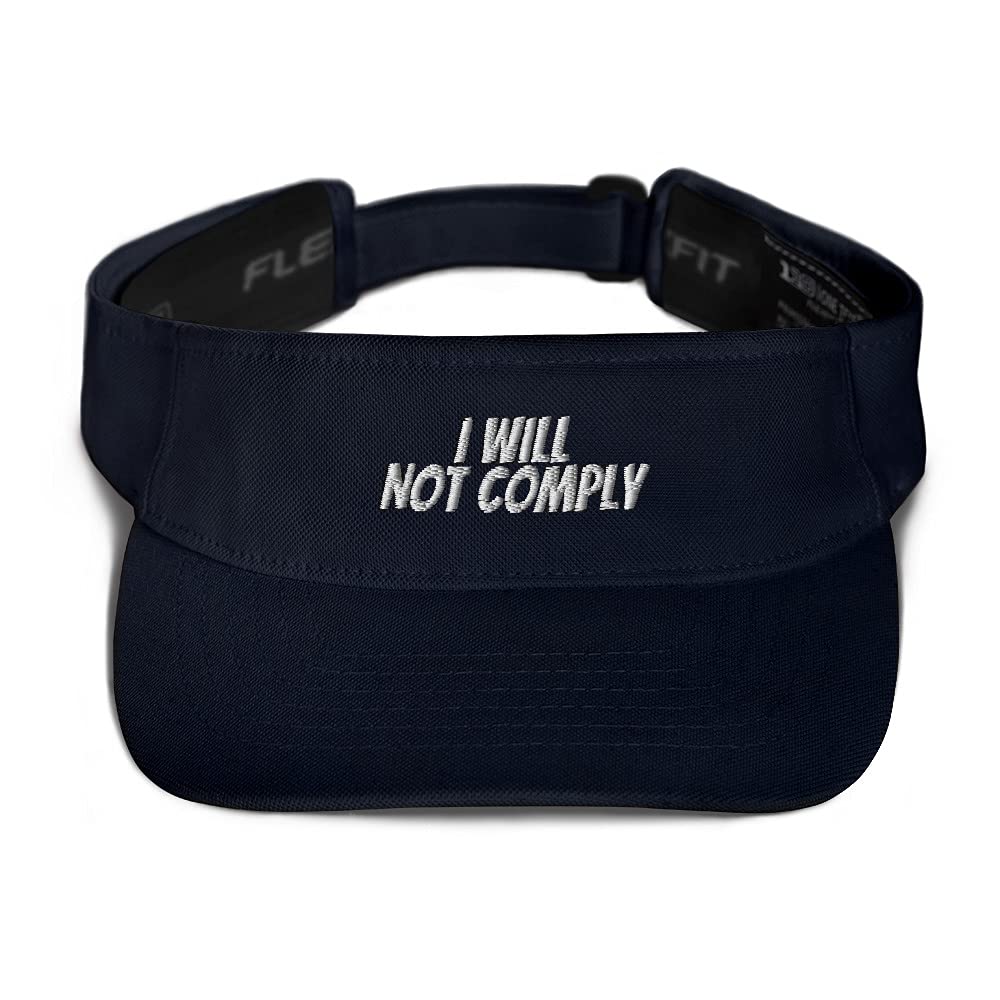 I Will Not Comply Hat - Conservative Baseball Cap for Men | Funny Political Golf Visor | Perfect for Outdoor Activities, Protests & Patriotic Events