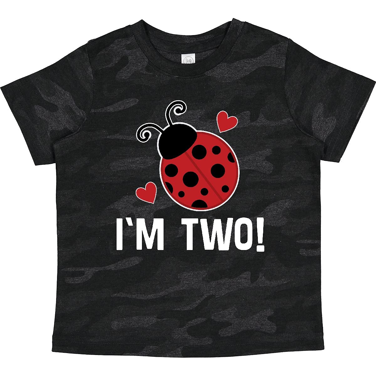 Inktastic 2nd Birthday Ladybug Toddler T-Shirt - Cute 2 Year Old Girl's Top for Birthday Party & Photo Shoots