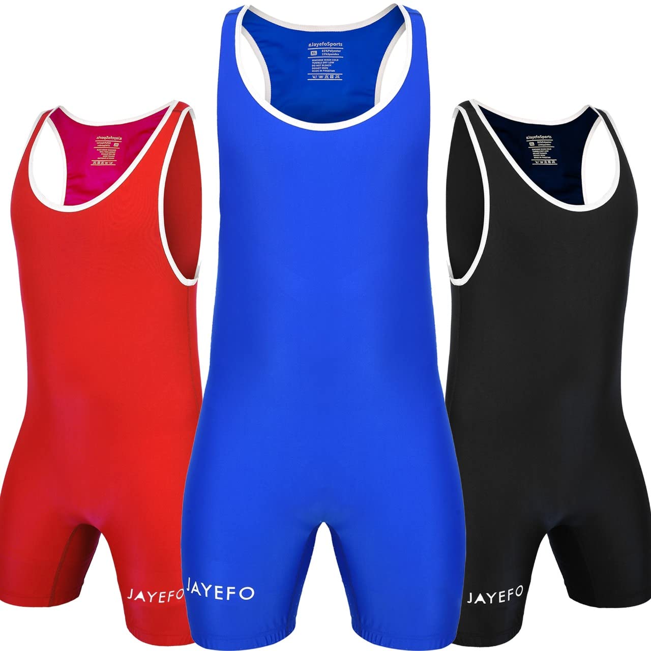 Jayefo Pro Wrestling Singlet for Men - High-Performance Adult Wrestle Gear & Uniform - Ideal for Training, Competitions, and MMA Practice