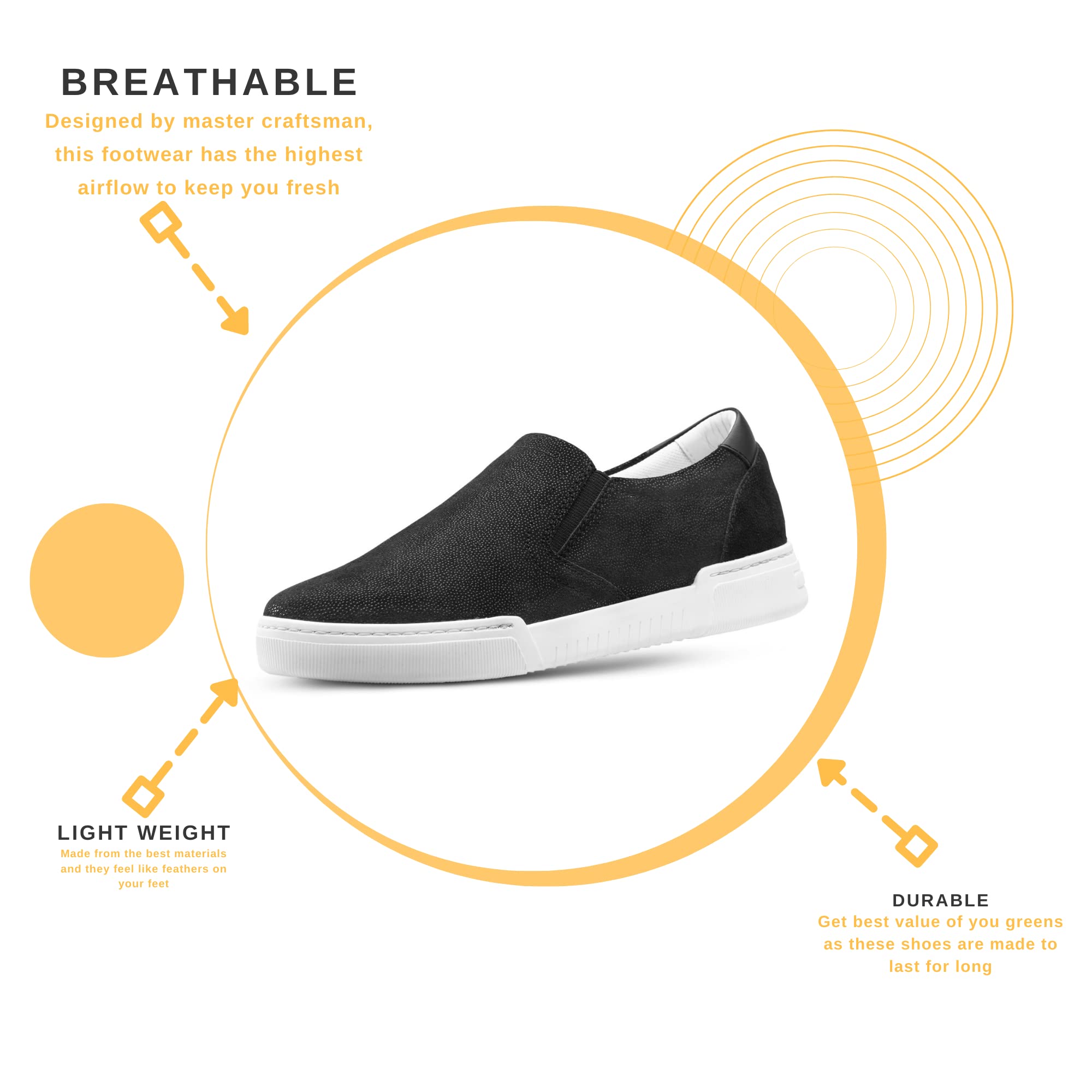 JATAREA Women's Fashion Sneakers - Genuine Leather Casual Shoes with Comfortable Cushioned Insole & TPR Rubber Sole | Stylish Lightweight Walking Shoes for Travel, Work & Everyday Wear