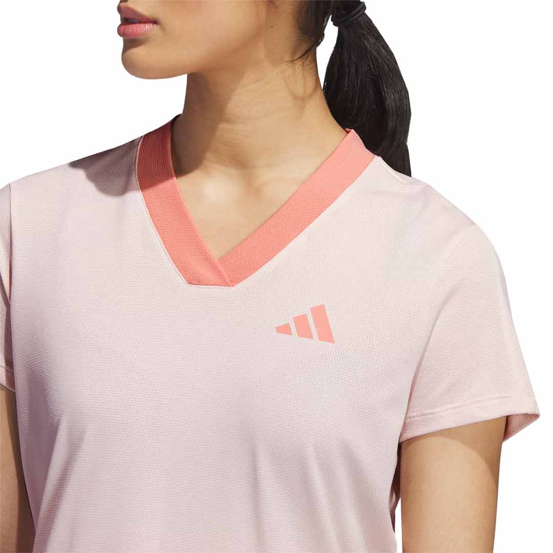 Adidas Women's Made With Nature Golf T-Shirt - Eco-Friendly Moisture-Wicking Performance Top for Golf & Outdoor Activities (IK4382) | Perfect for Golfing, Hiking & Casual Wear