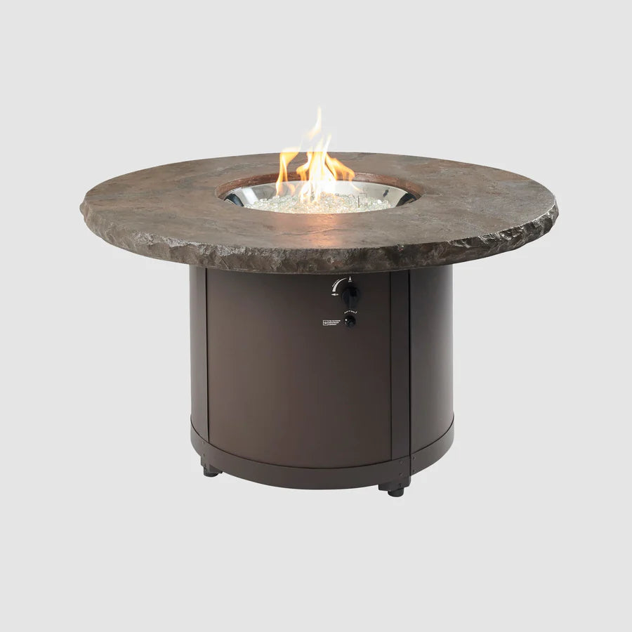 Outdoor Greatroom Company Beacon Fire Table - Propane Fire Pit Table for Patio, Deck, Backyard with Lava Rocks - Perfect for Outdoor Gatherings & Relaxation