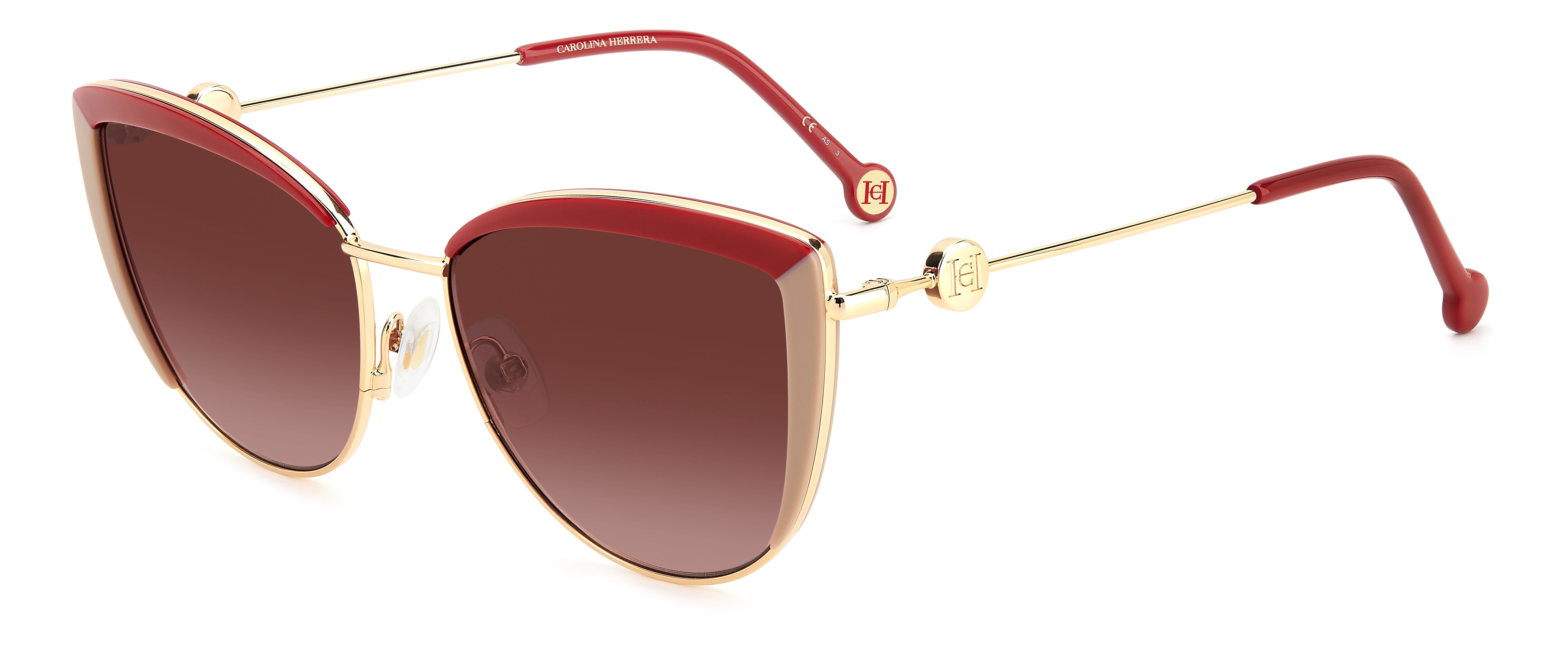 Carolina Herrera HER 0112/S Women's Luxury Sunglasses - UV Protection & Polarized Lenses for Driving, Beach & Outdoor Activities