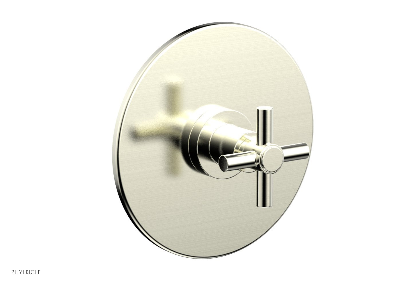 BASIC 1/2 Thermostatic Shower Trim with Tubular Cross Handle DTH134 - Perfect for Bathroom Renovation & Modern Shower Systems
