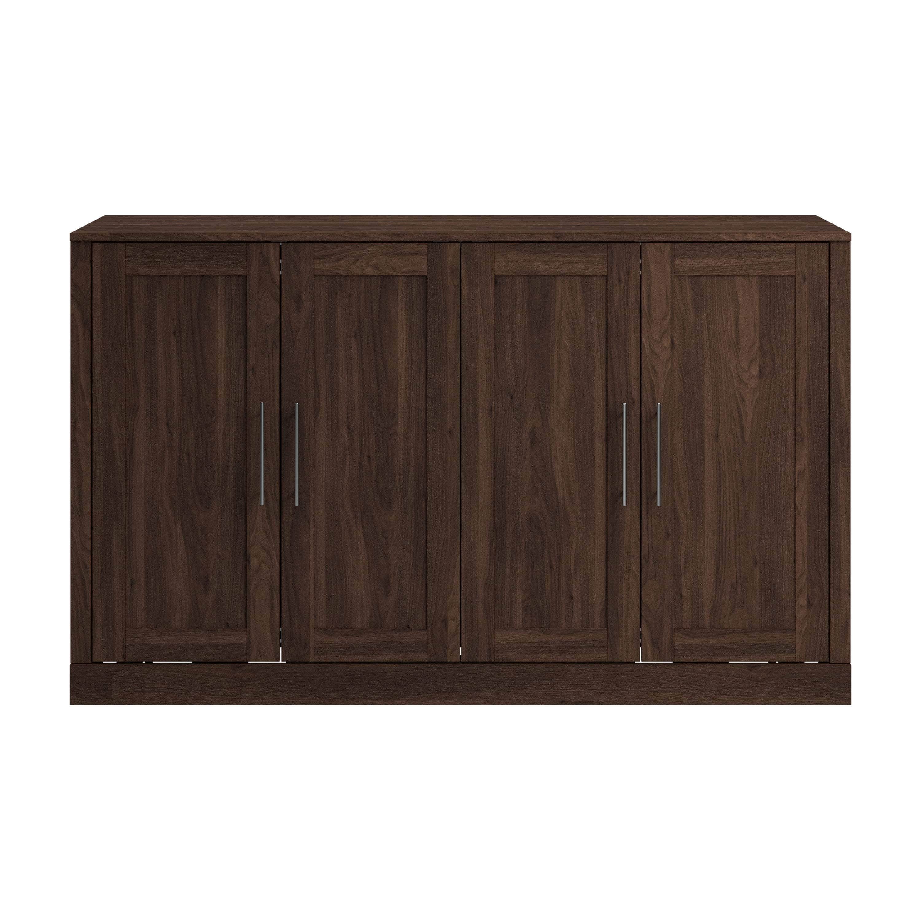 Pur 75W Queen Cabinet Bed with Mattress - 3 Color Options | Space-Saving Murphy Bed for Small Apartments & Guest Rooms