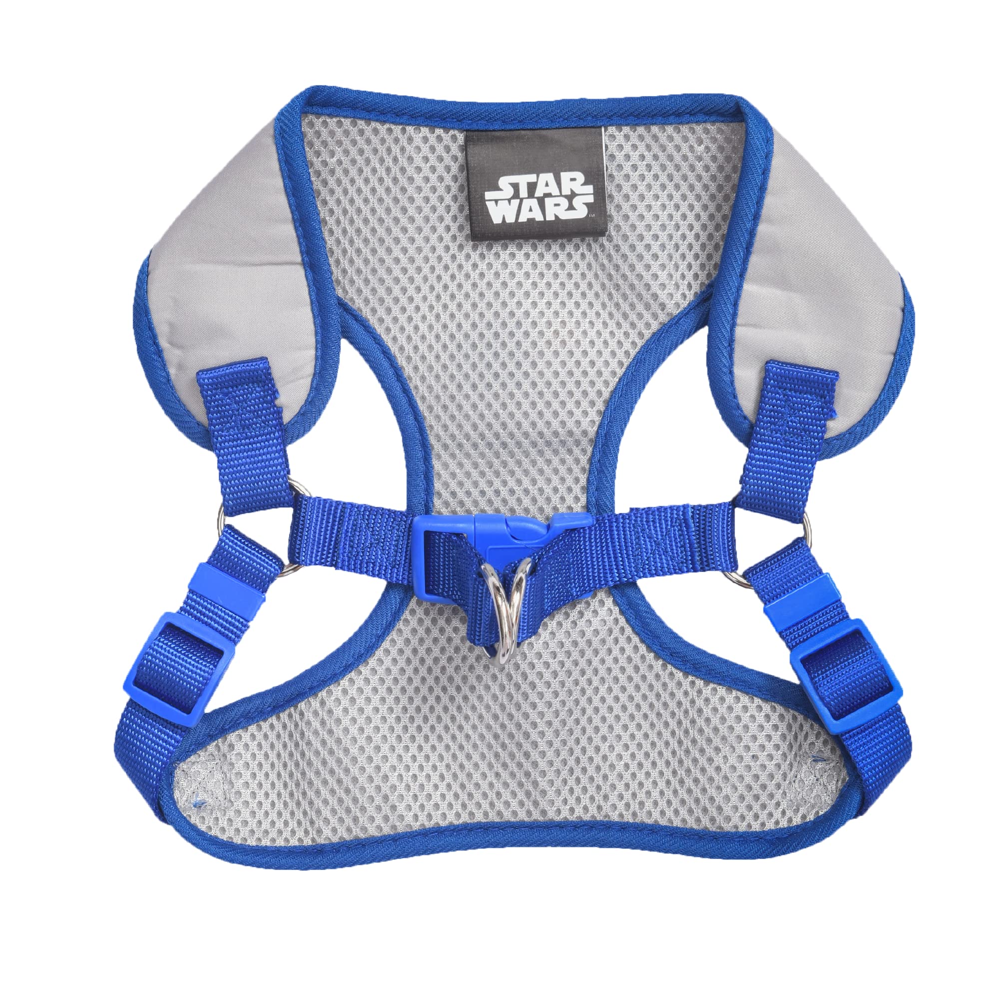 Star Wars R2D2 Dog Harness for Small Dogs - No Pull Step-in Pet Vest with D-Ring | Lightweight Breathable Cosplay Costume for Star Wars Fans | Perfect for Halloween, Comic Con & Daily Walks