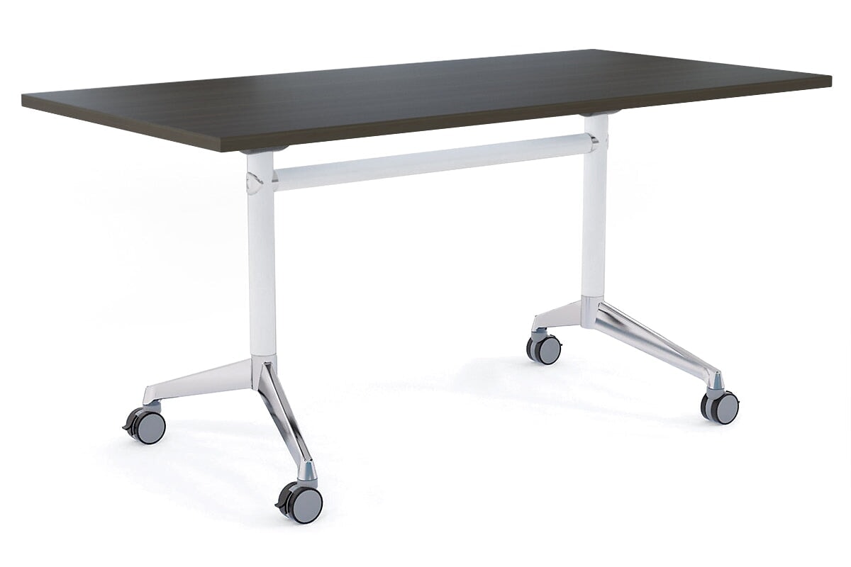 Flip Top Folding Mobile Meeting Room Table - 1800L x 800W Blackjack - Perfect for Conference Rooms, Events & Temporary Workspaces