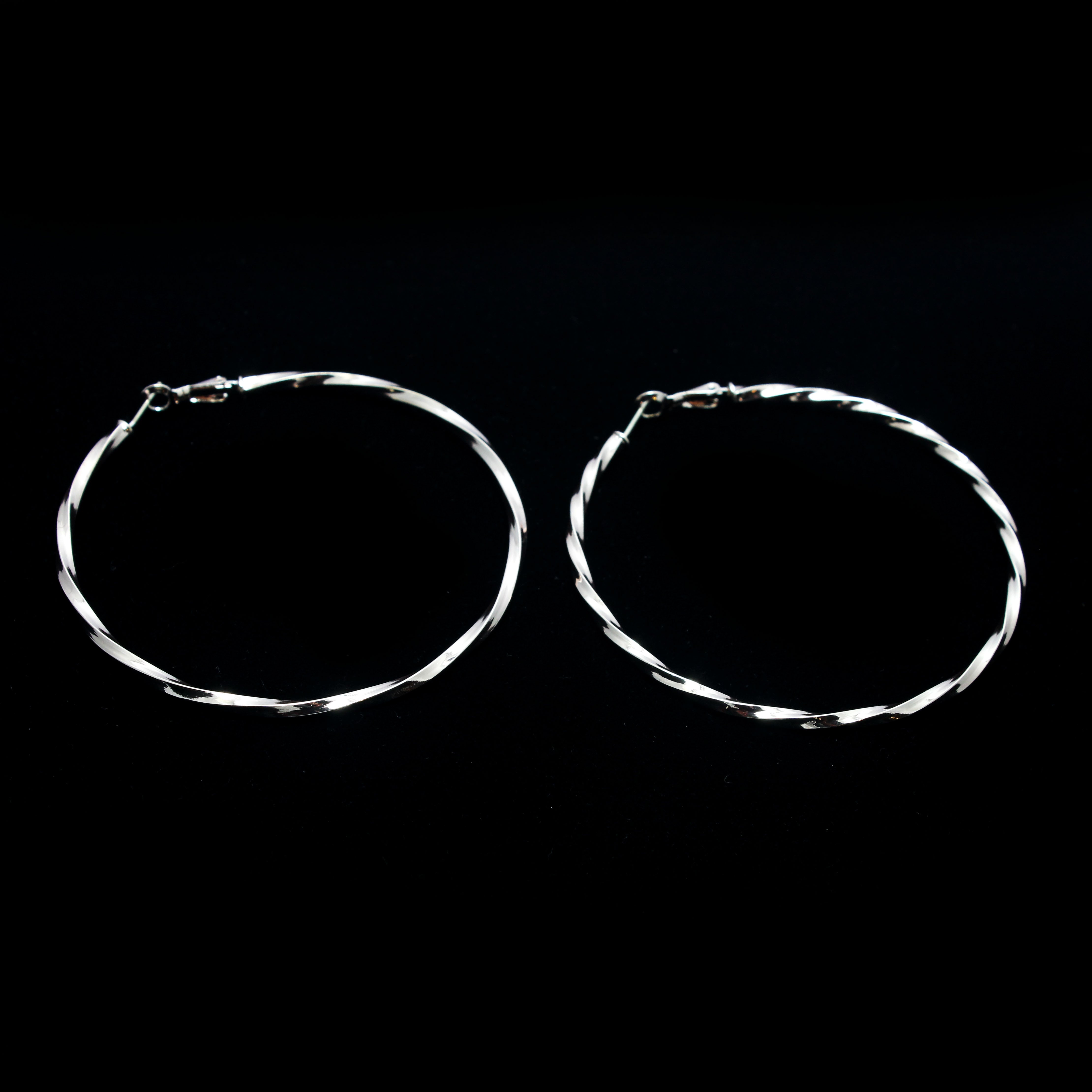 Russian Gold Twisted Hoop Earrings for Women - 14K Gold Plated Dangle Earrings for Party, Wedding & Everyday Wear
